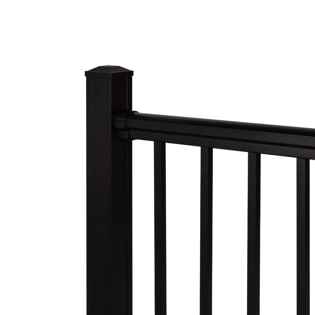 Black 6-Ft x 36-in Aluminum Deck Railing Kit U331