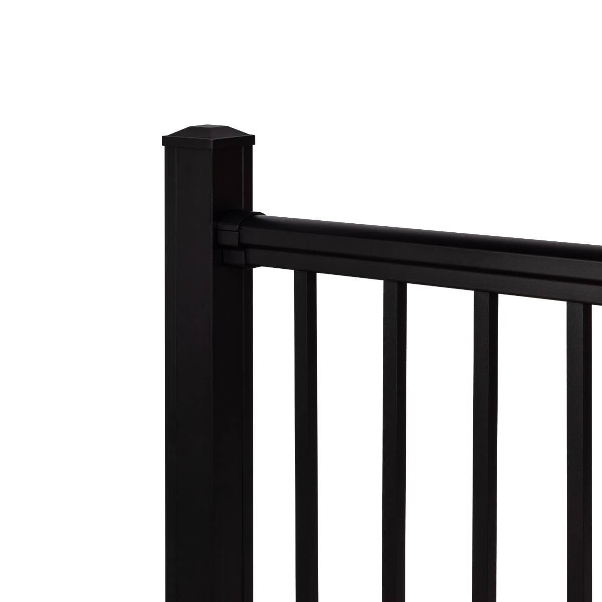 Black 6-Ft x 36-in Aluminum Deck Railing Kit U331