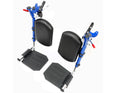 Blue Wheelchair Elevating Leg Rest with Padded Calf Pad J3135