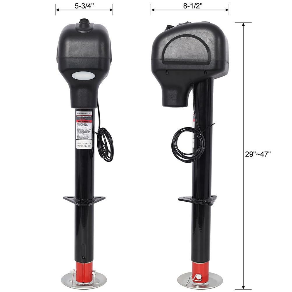 12V Electric Trailer Jack with 18" Lift E796150