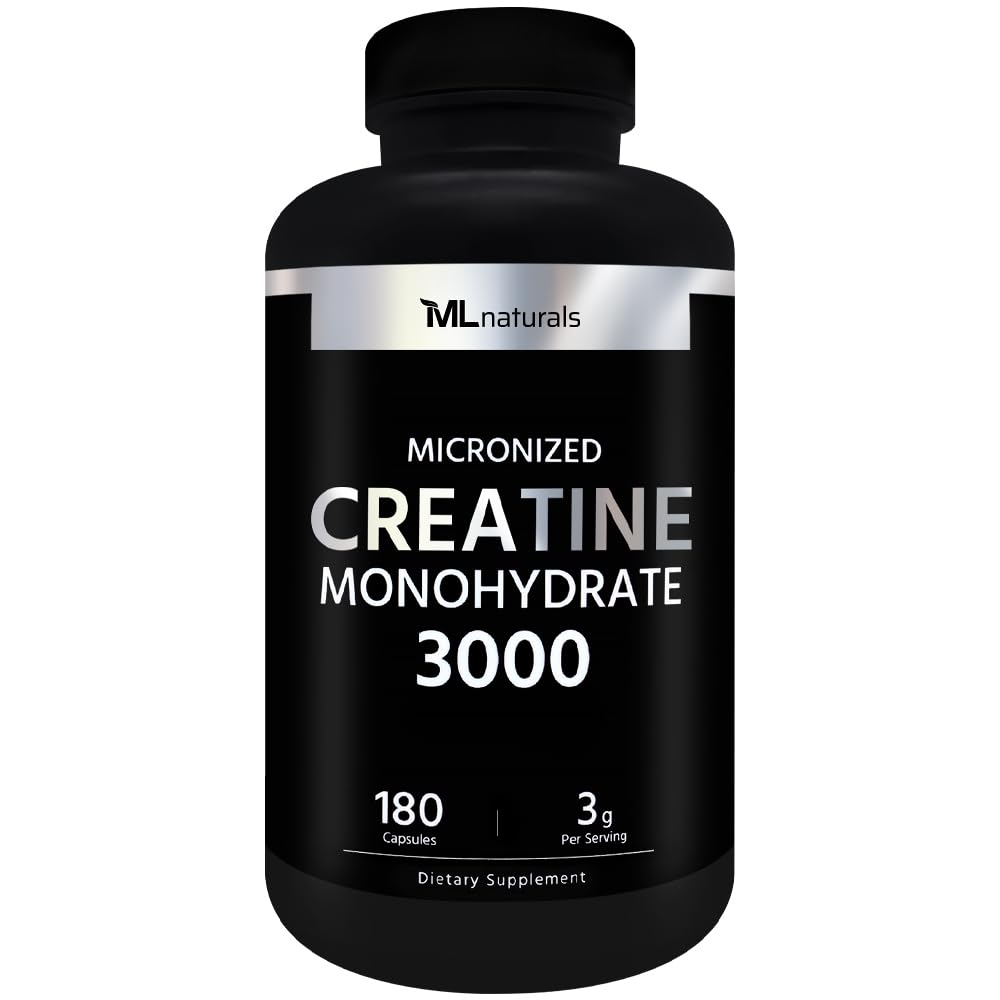 Micronized Creatine Monohydrate, 180 Capsules O702
