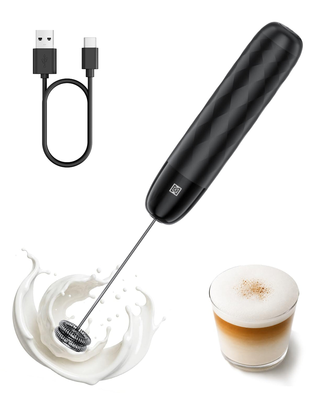 Rechargeable Milk Frother with Detachable Wand F133