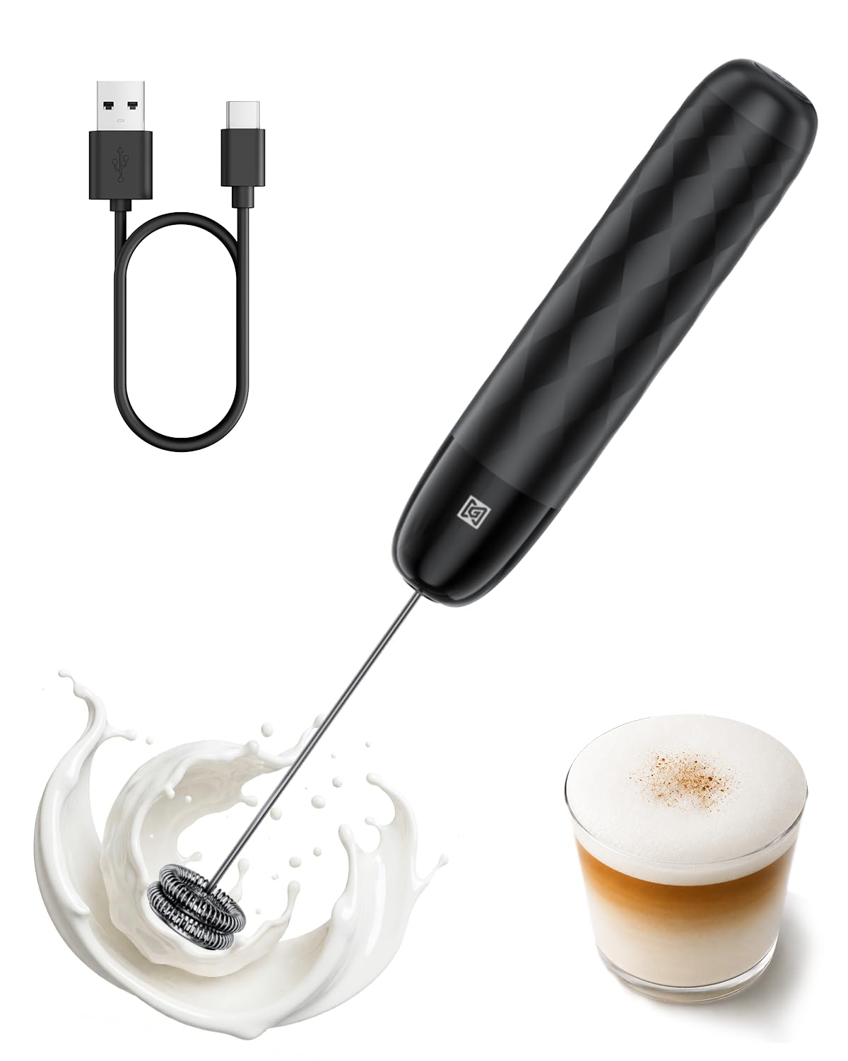 Rechargeable Milk Frother with Detachable Wand F133