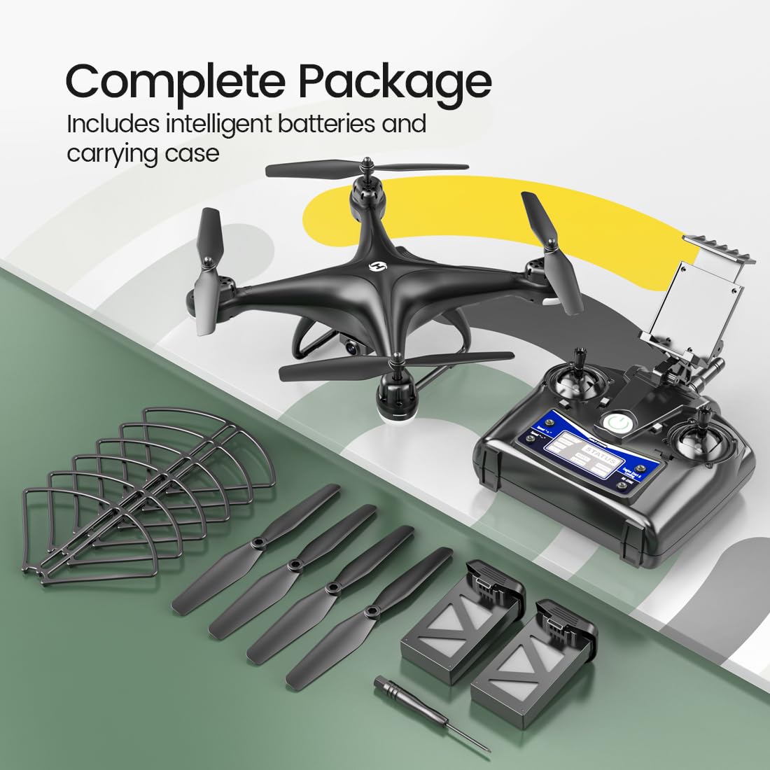 FPV RC Drone with 1080P HD Camera 2 Batteries Y1281