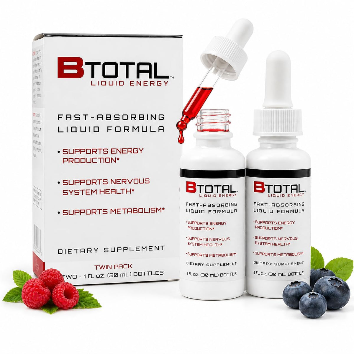 Berry 2 fl oz Sublingual Vitamin B Complex Liquid Drops Z160876