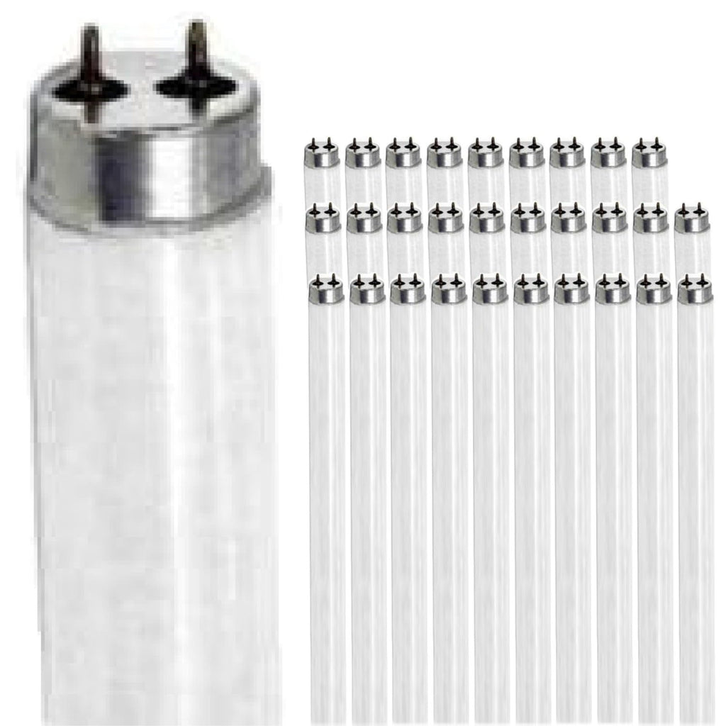 24 Inch 20W 2700K Warm White T9 Fluorescent Tube Light Bulb G13 Bi-Pin Base 2 Foot Linear Lamp Pack of 30 Y412