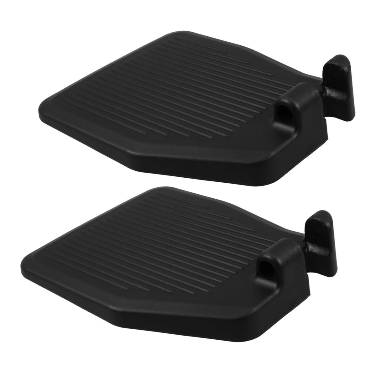 Black Wheelchair Foot Rest 1 Pair Replacement Footplates D333