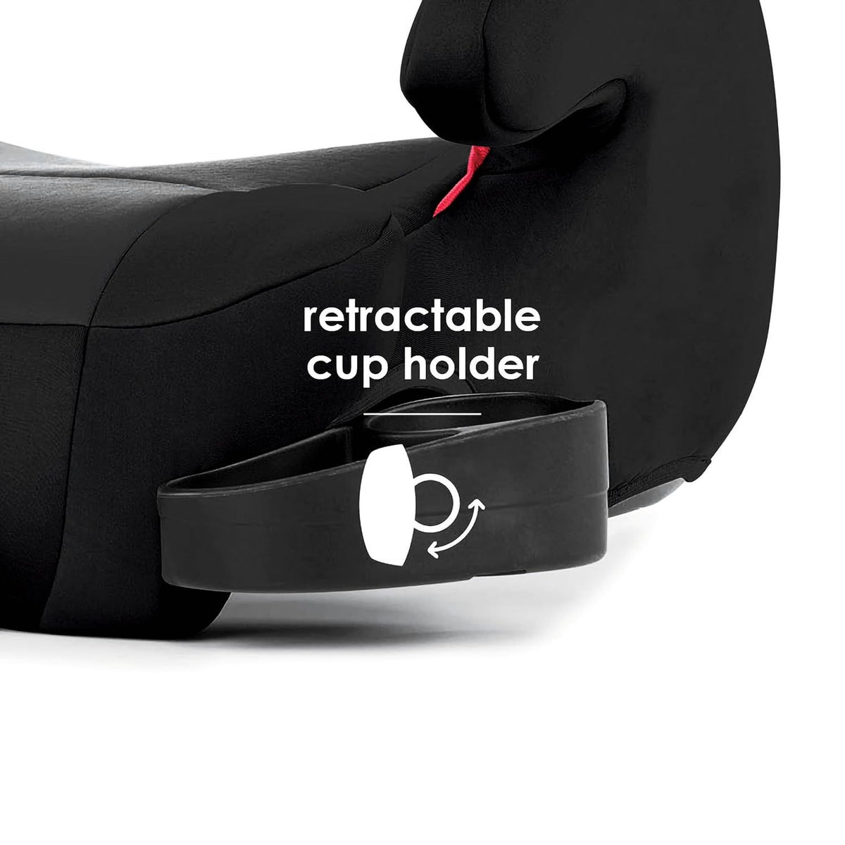 Black Backless Belt-Positioning Booster Seat P5590