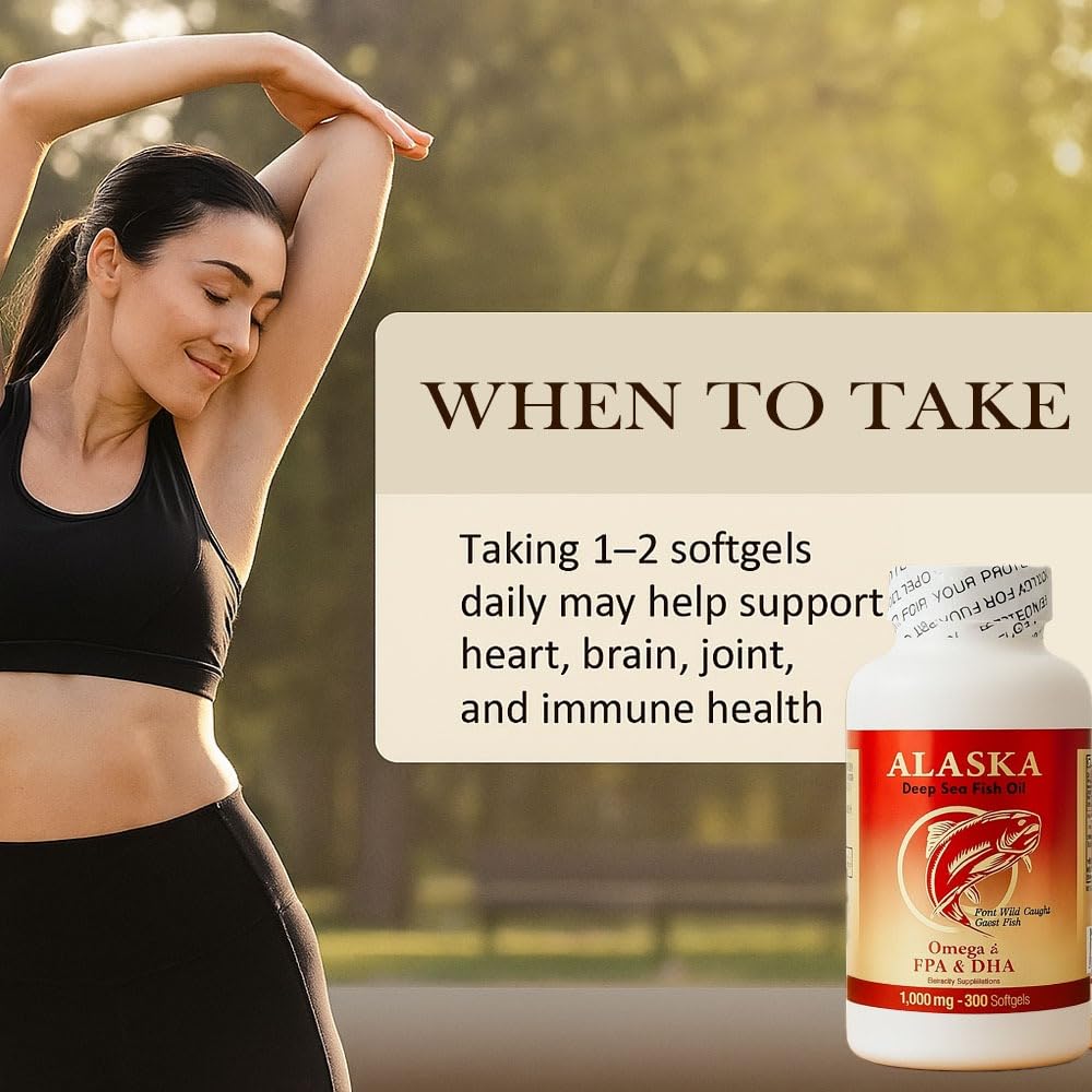 Omega 3 Fish Oil 1000mg 300 Softgels U70642