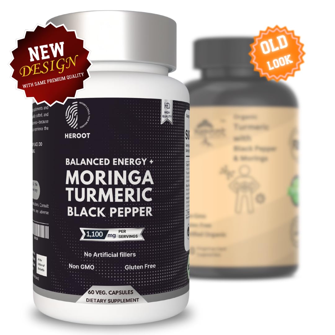 Turmeric with Black Pepper & Moringa 1000 mg, 120 Capsules Q538