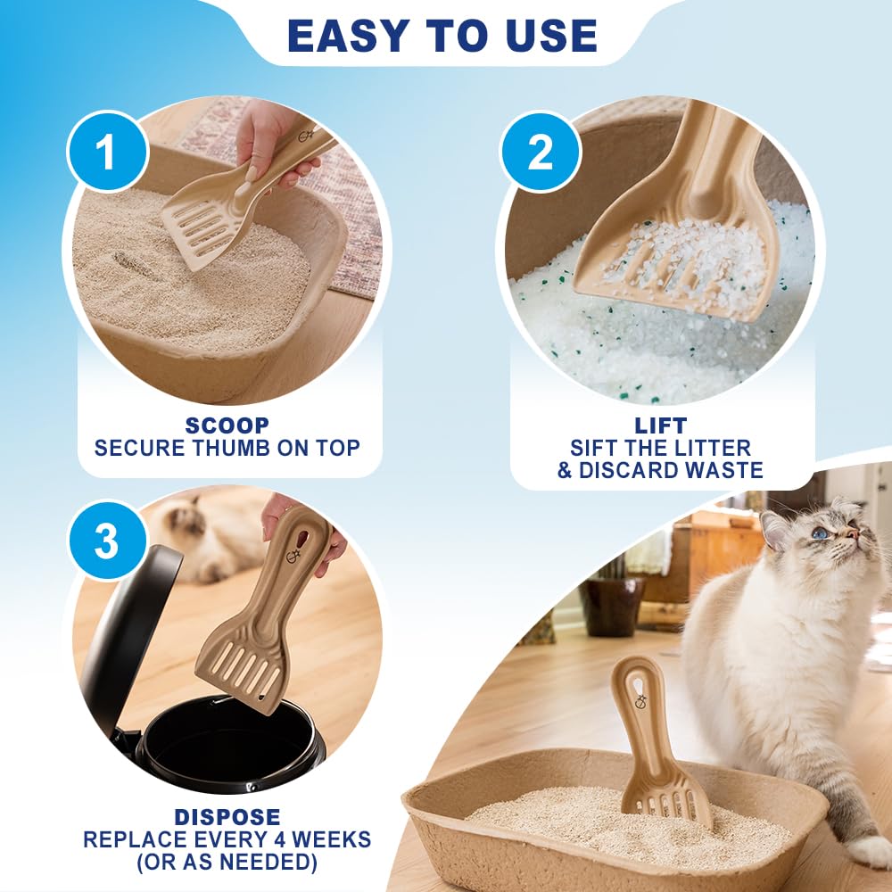 Disposable Cat & Rabbit Litter Scoops 6-Pack Y548328