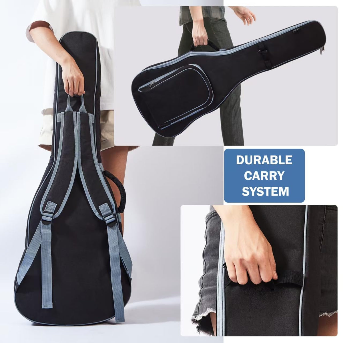 40 Inch 7mm Padded Waterproof Electric Guitar Gig Bag Y8886