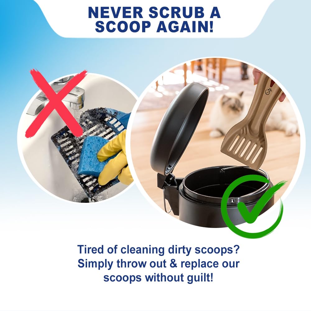 Disposable Cat & Rabbit Litter Scoops 6-Pack Y548328