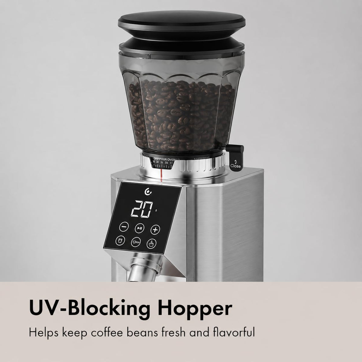 Conical Burr Coffee Grinder with 45 Grind Settings Q251129
