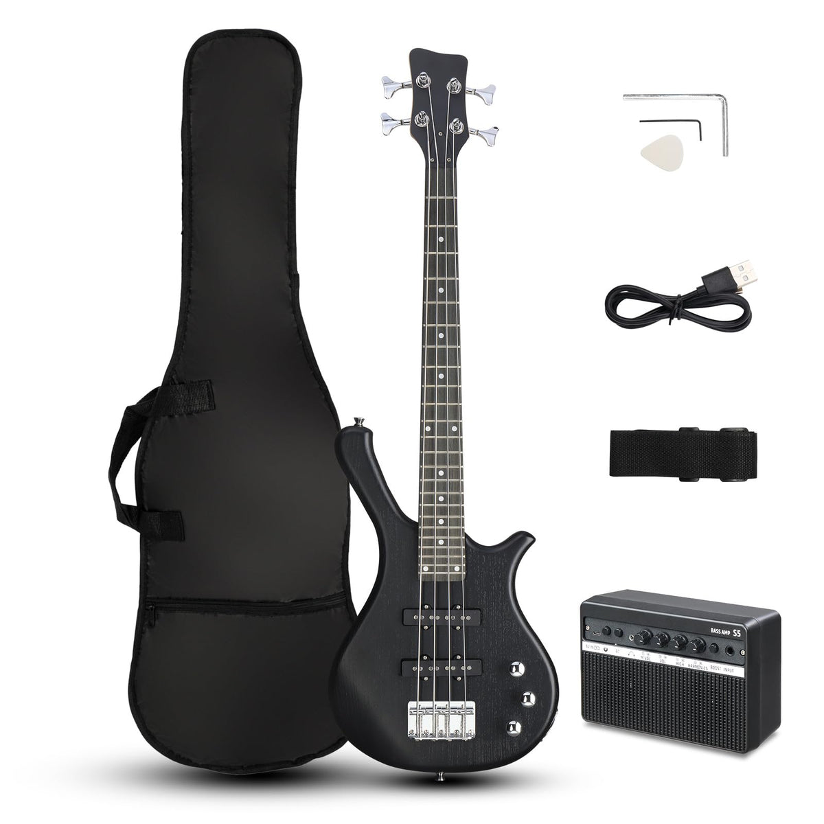 36 Inch 4 String Electric Bass Guitar X13936