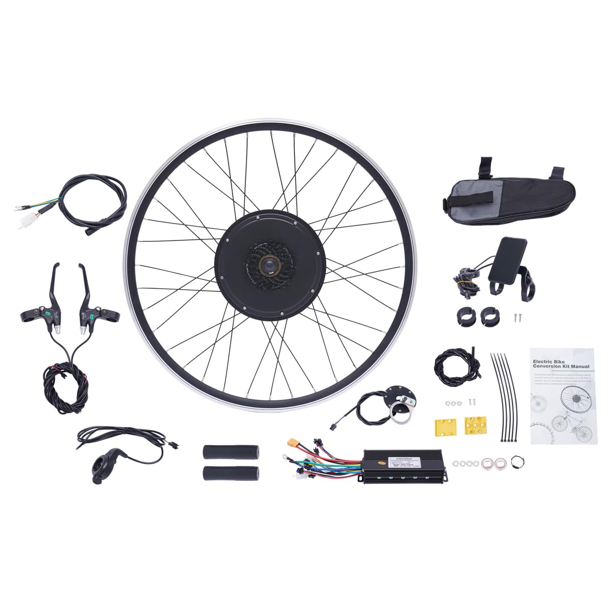 28"/29" Rear Wheel 48V 1000W Electric Bike Conversion Kit with LCD Display Y9365