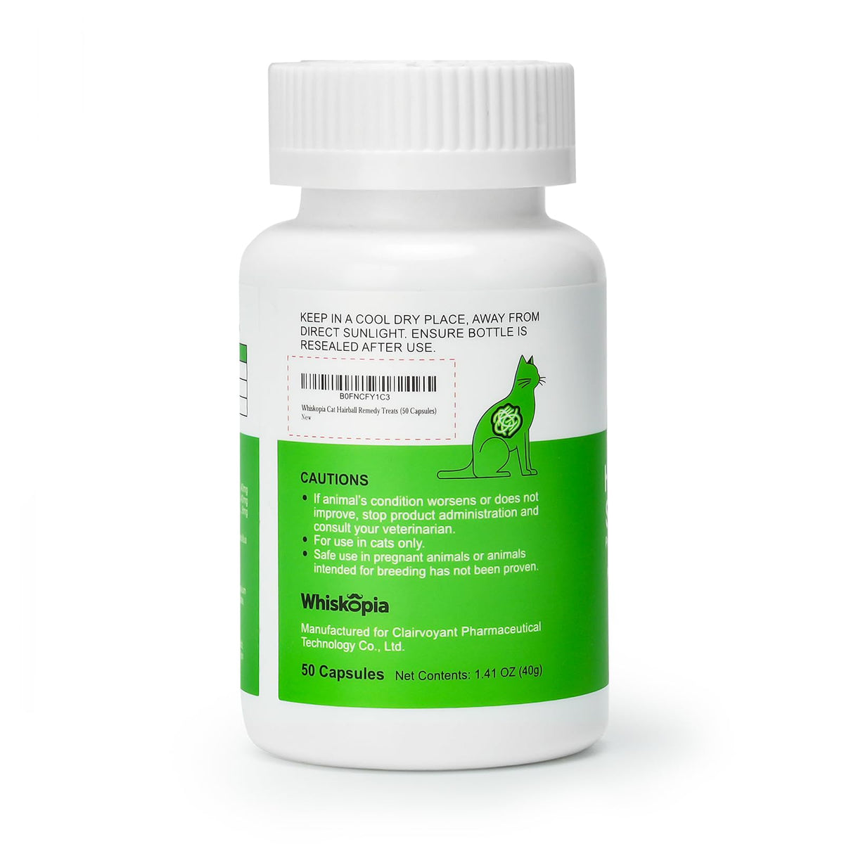 Cat Hairball Relief with Psyllium Seed Husk and Vitamins J37801