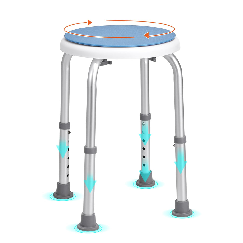 Adjustable Non-Slip Shower Chair 300 lbs Capacity I189002