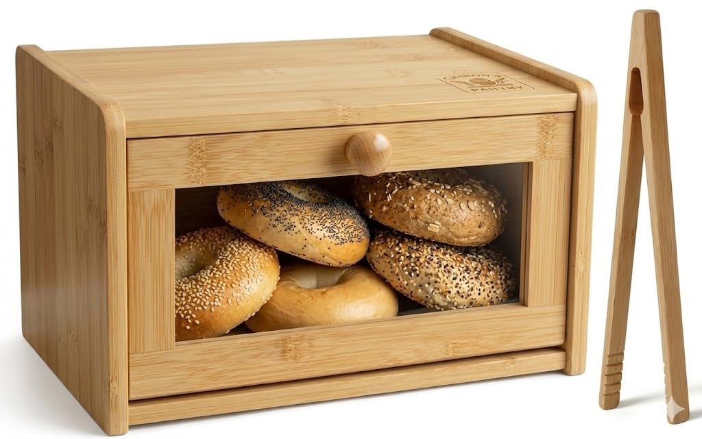 Bamboo Bread Box with Lid O391162