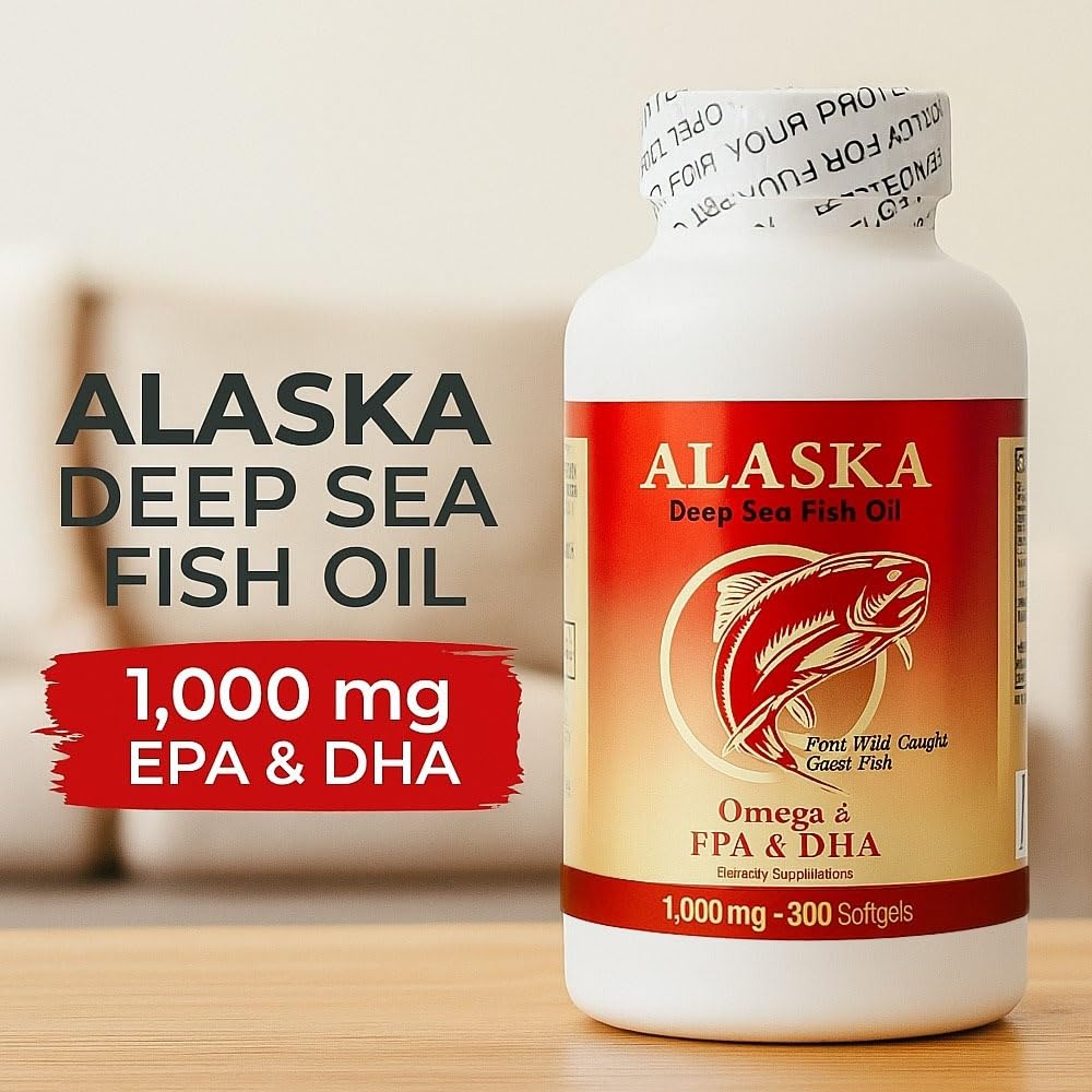 Omega 3 Fish Oil 1000mg 300 Softgels U70642