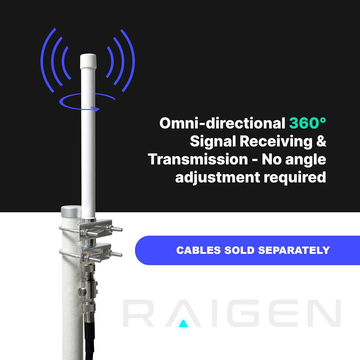 8dBi LoRa 915 MHz Indoor Omni-Directional Antenna A15126