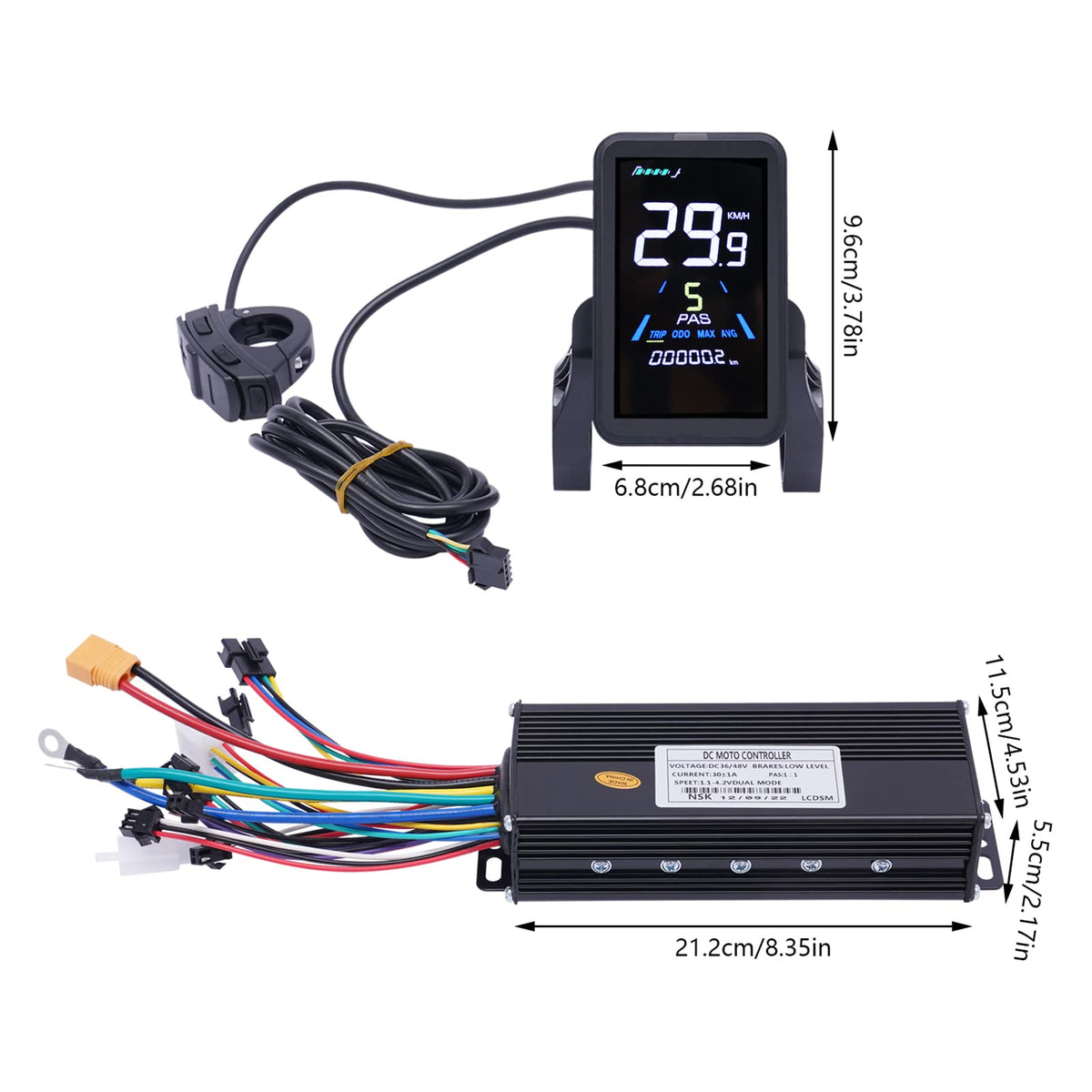 28"/29" Rear Wheel 48V 1000W Electric Bike Conversion Kit with LCD Display Y9365