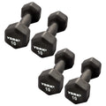 Neoprene Hexagon Dumbbells with Cast Ergo Handle, 10lb Pack of 4 Y626183
