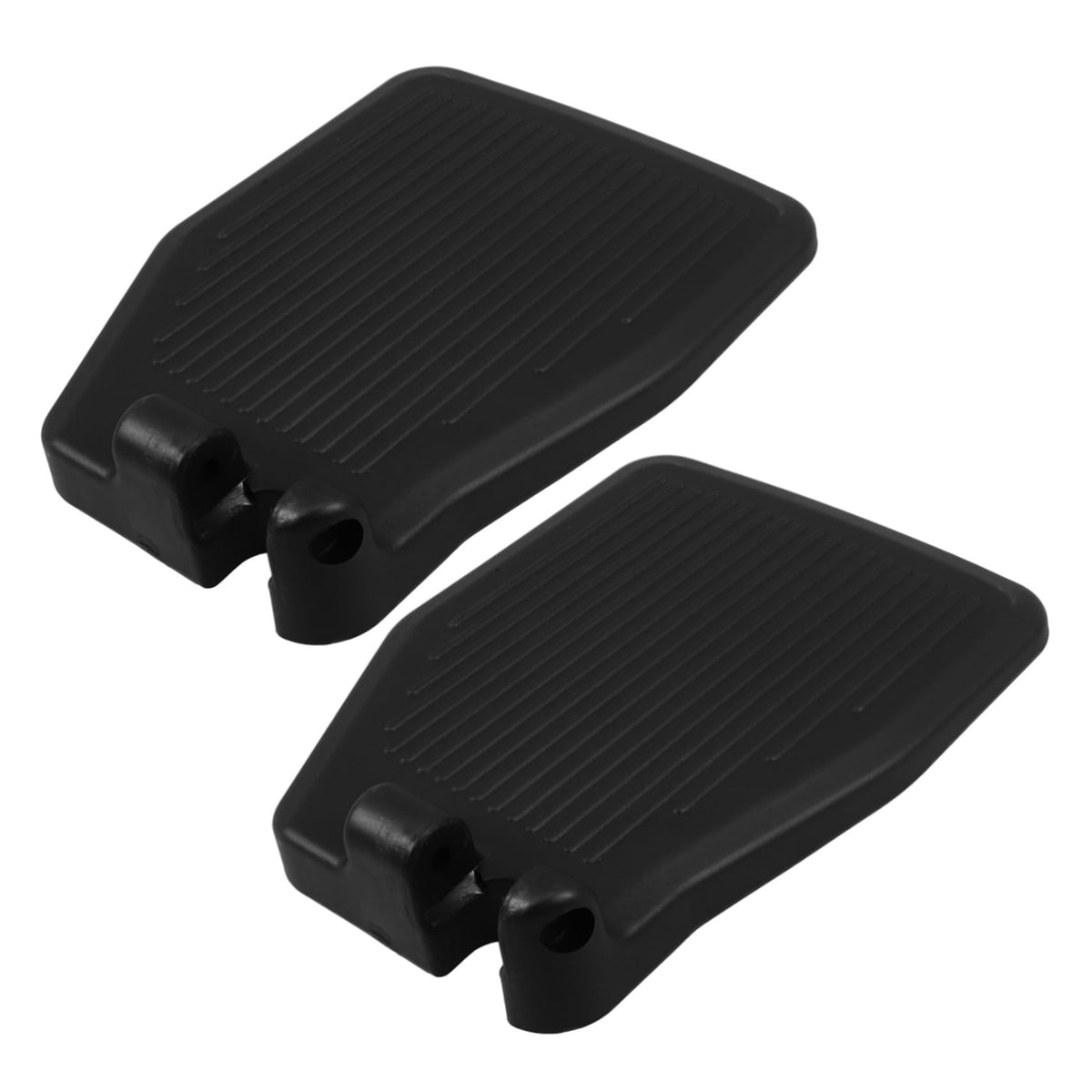 Black Wheelchair Foot Rest 1 Pair Replacement Footplates D333