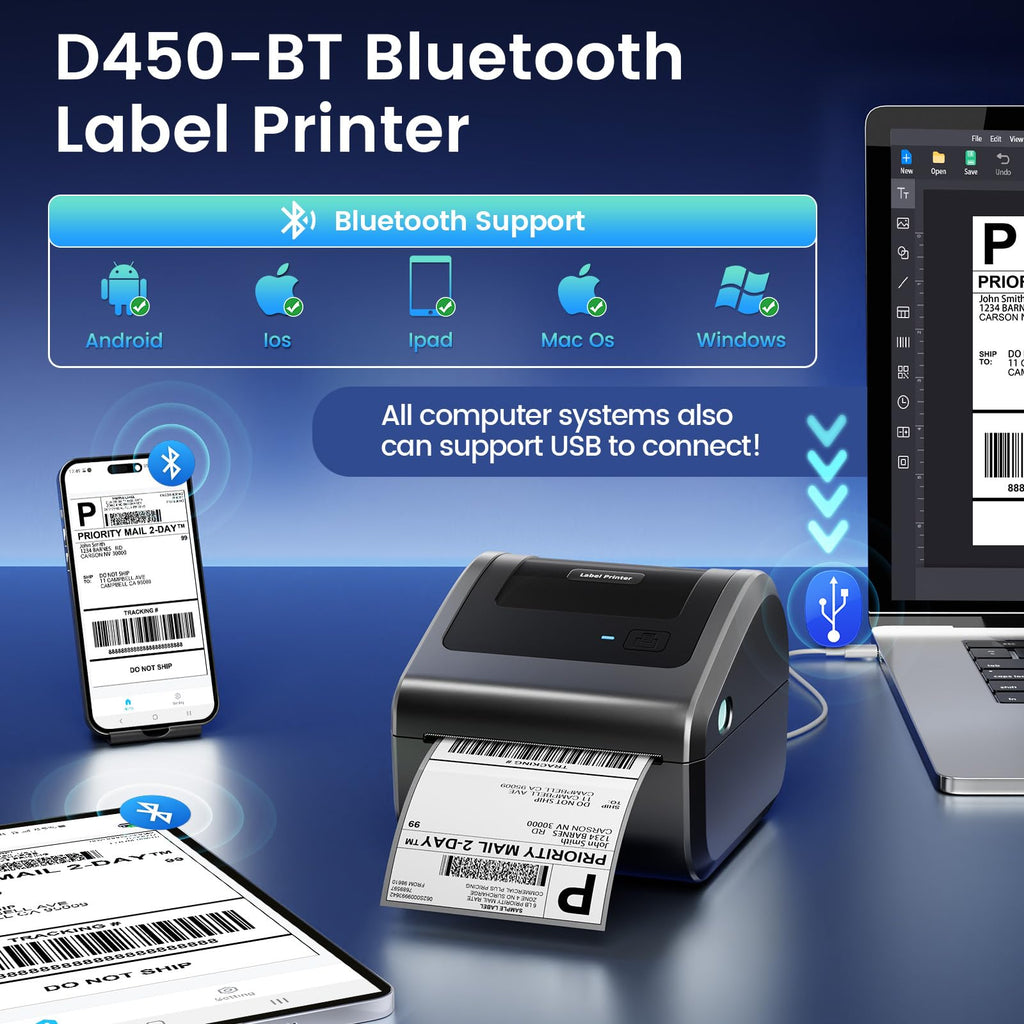 Bluetooth Shipping Label Printer L35969