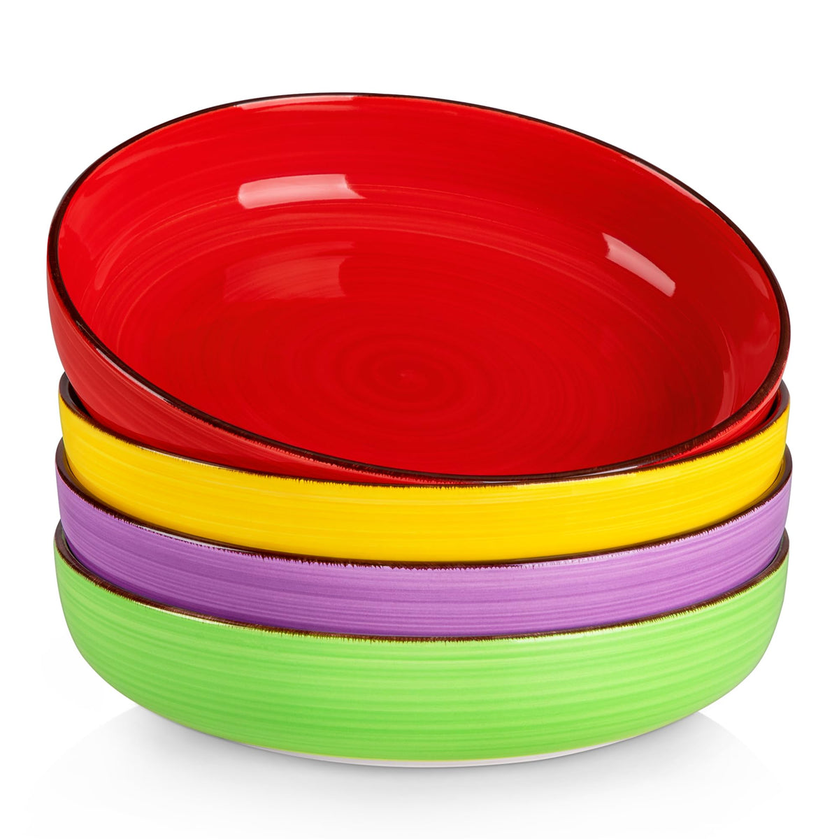 46 oz Ceramic Pasta Bowls Set of 4 J64910