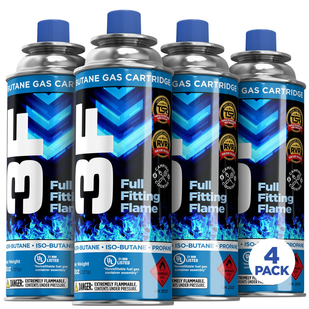 Butane Fuel Canister 8oz 4 Pack O547237