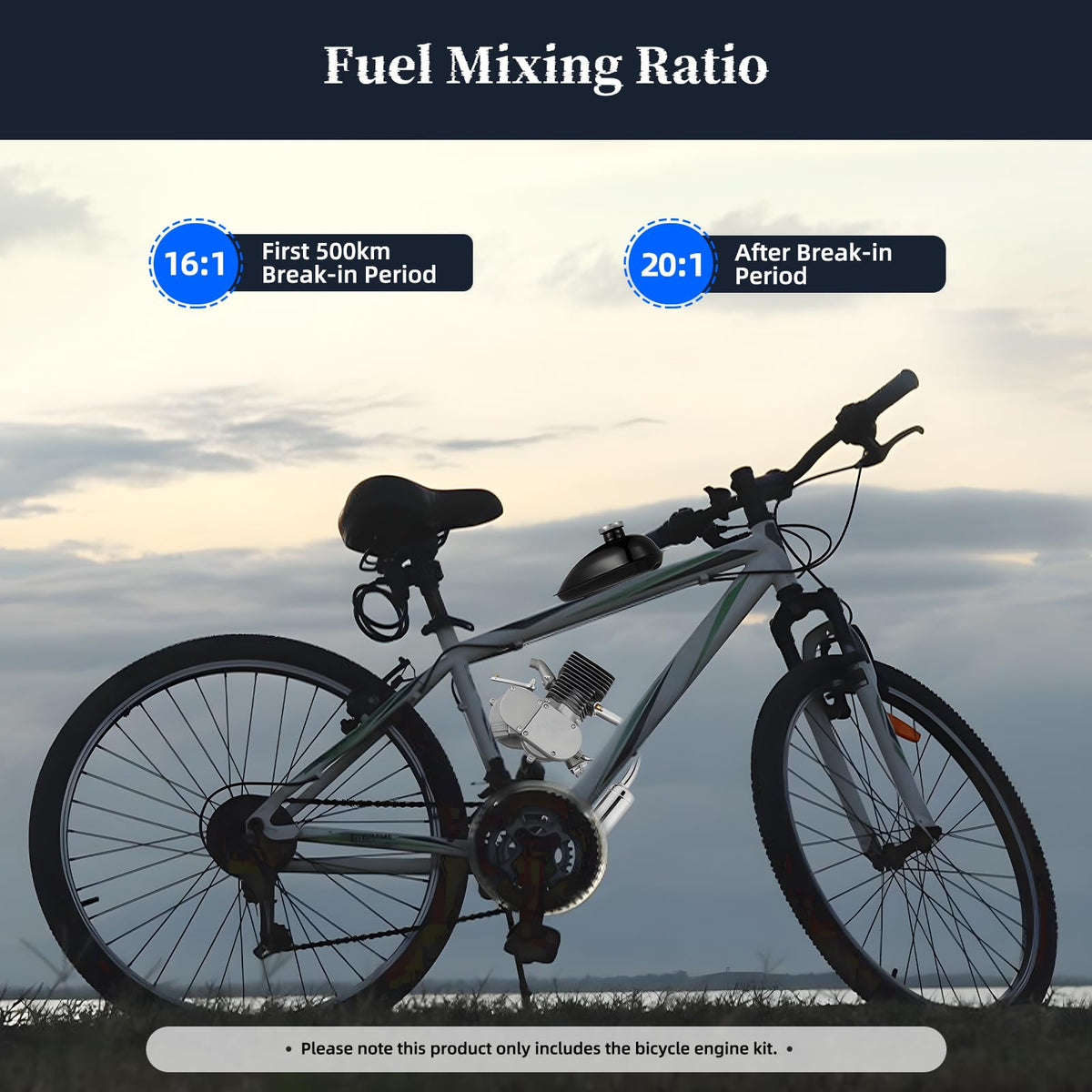 2 Stroke 100cc Bike Engine Kit with Air-Cooling System X9017