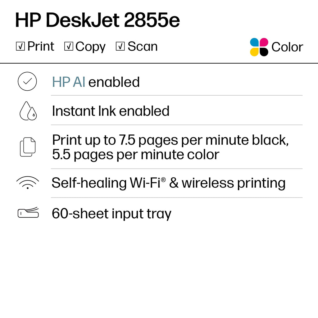 Wireless All-in-One Color Inkjet Printer, Scanner, Copier C68042