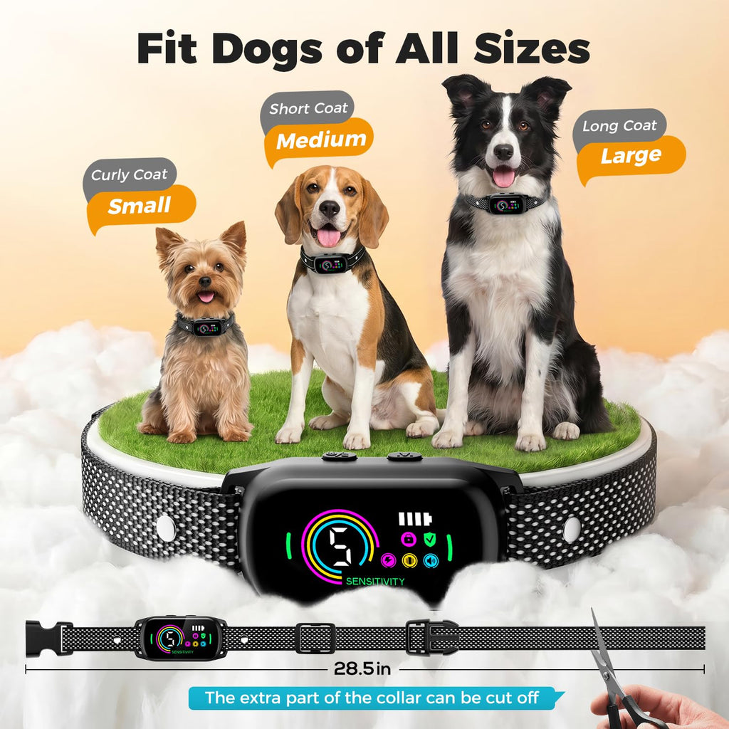 2 Pack Bark Collar with 5 Modes Q235