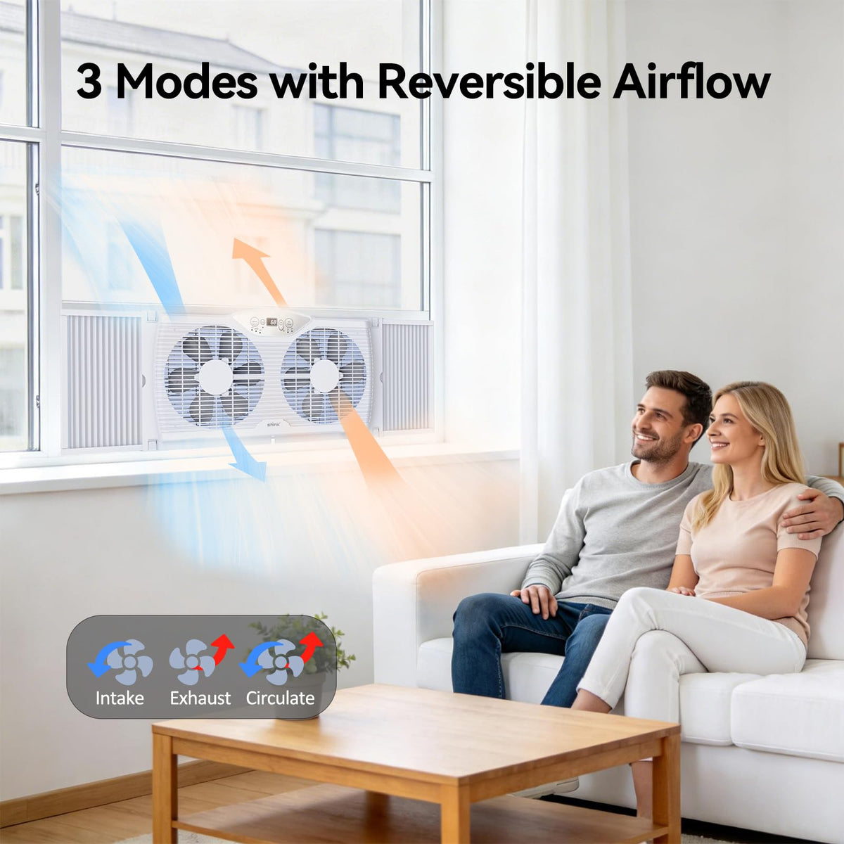 9'' Window Fan with Thermostat Y5750