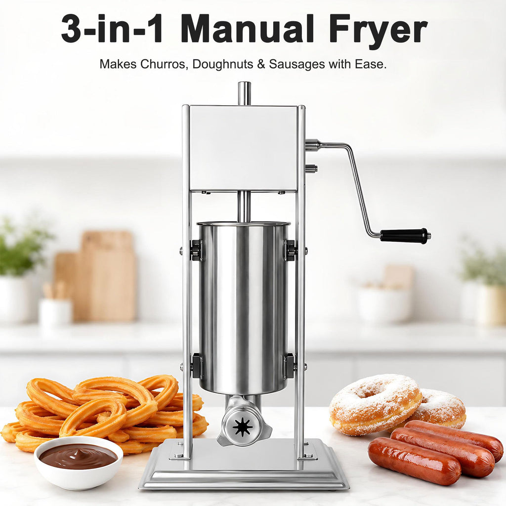 Stainless Steel Vertical Sausage Filler & Churro Press D37289