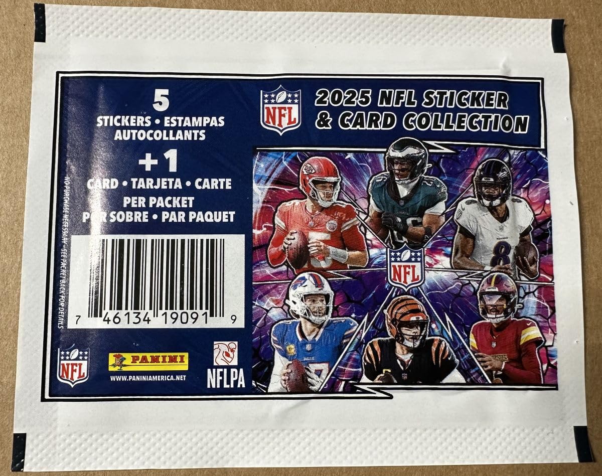 Football Sticker Collection Unopened Box with 50 Packs P5033