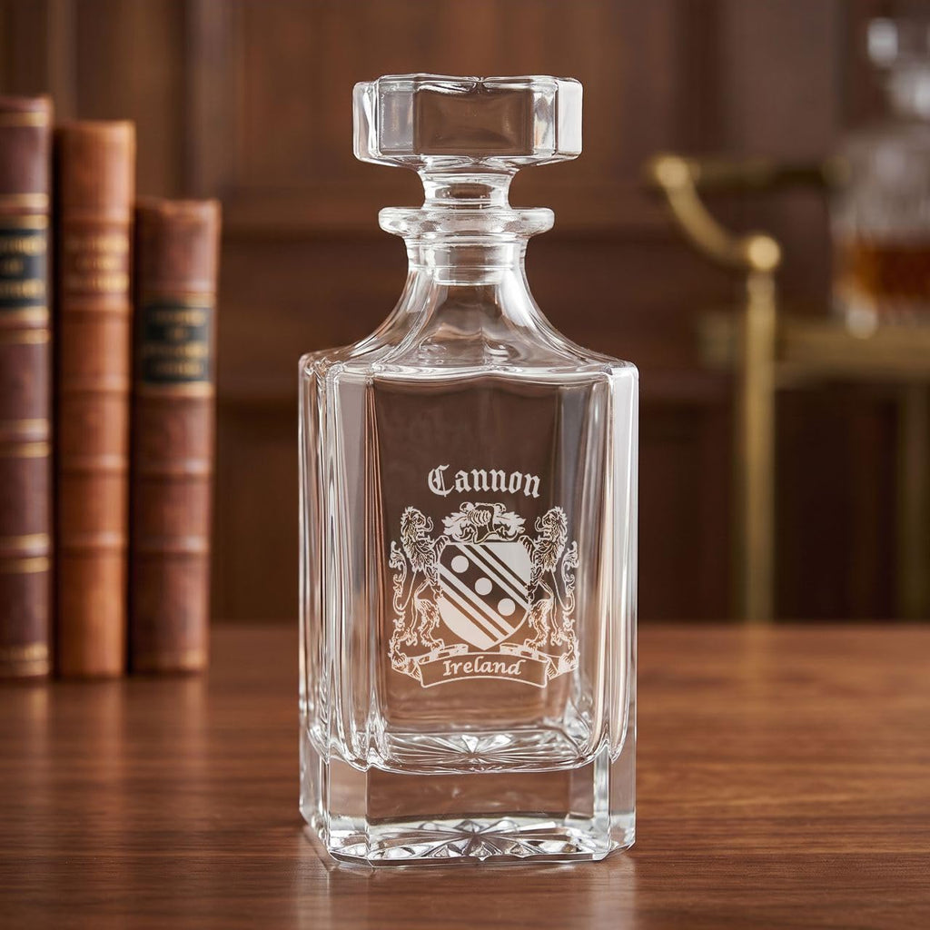 Irish Coat of Arms Whiskey Decanter 750 mL K282