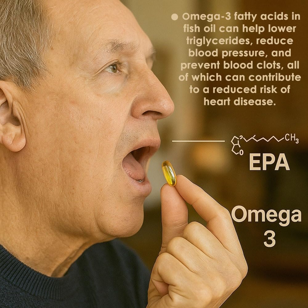 Omega 3 Fish Oil 1000mg 300 Softgels U70642
