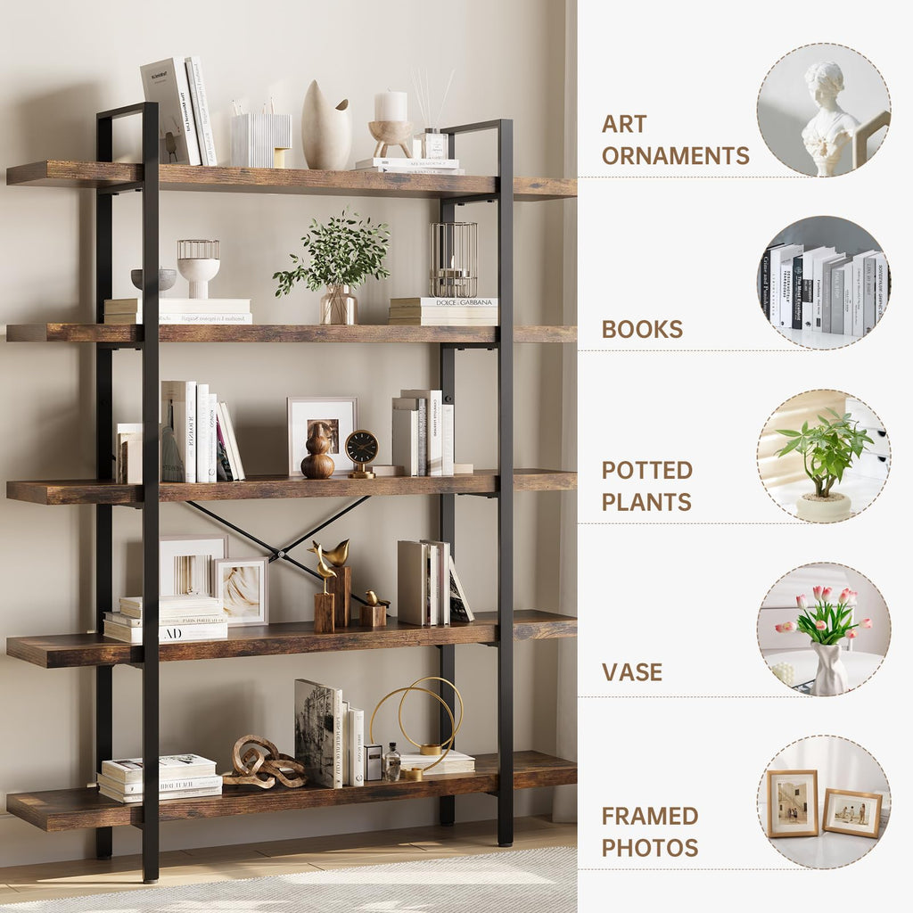 Heavy Duty 5 Tier Industrial Bookcase K920