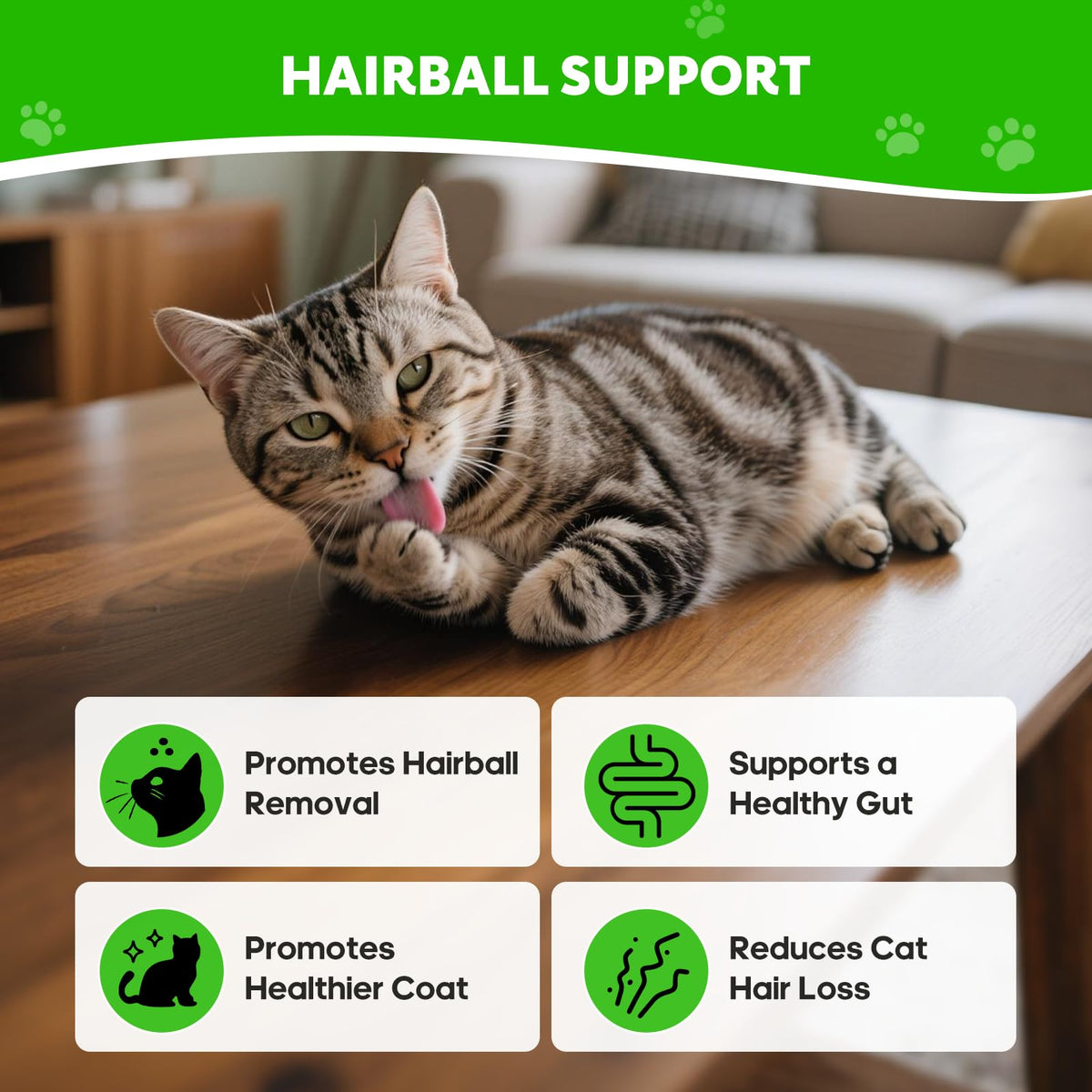 Cat Hairball Relief with Psyllium Seed Husk and Vitamins J37801