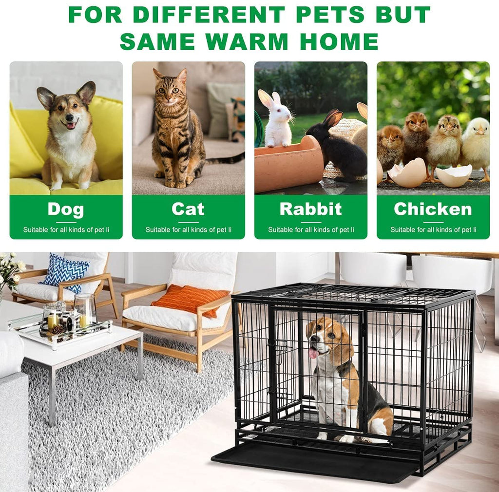 48 inch XXL Heavy Duty Dog Kennel with Wheels B929417