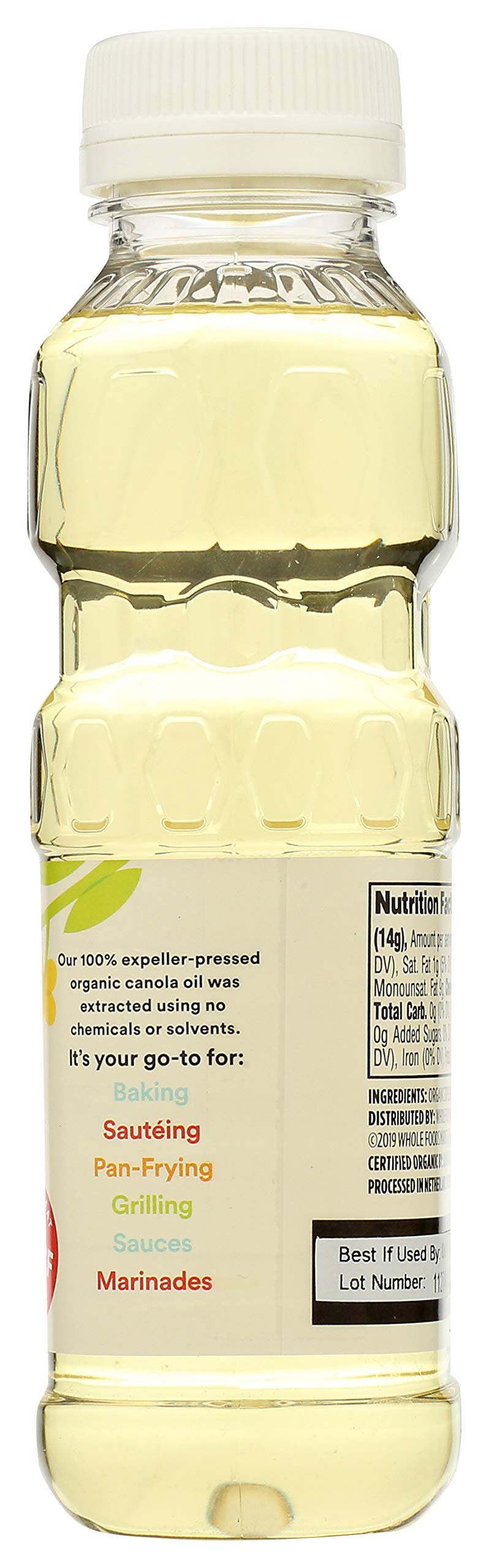 Organic Canola Cooking Oil, 16 Fl Oz (Pack of 2) X724249