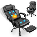 Massage Office Chair with Footrest, Heat and 160° Recline P4267