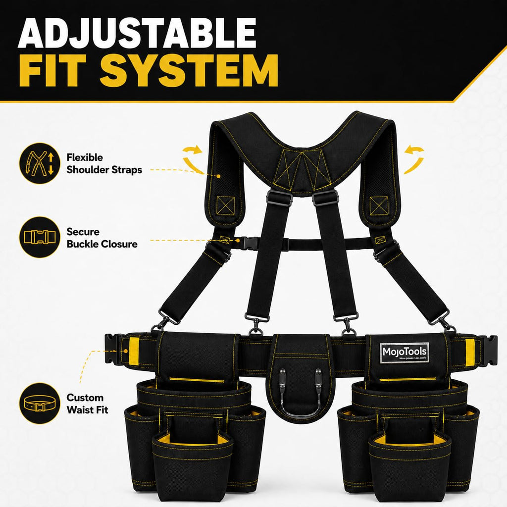 Heavy Duty Tool Belt with Suspenders Q570