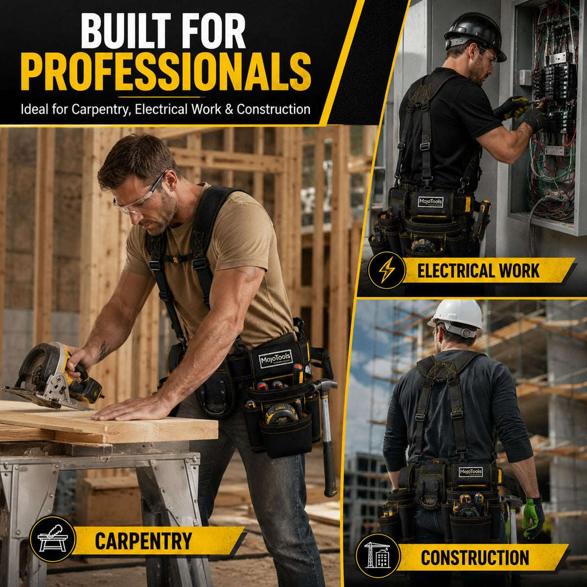 Heavy Duty Tool Belt with Suspenders Q570
