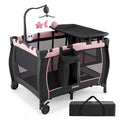 3 in 1 Pack and Play with Bassinet, Changing Table, Storage N34530