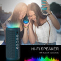 Portable Bluetooth Speaker 2-Pack IPX7 Waterproof 24W Stereo White Midnight Blue I3255