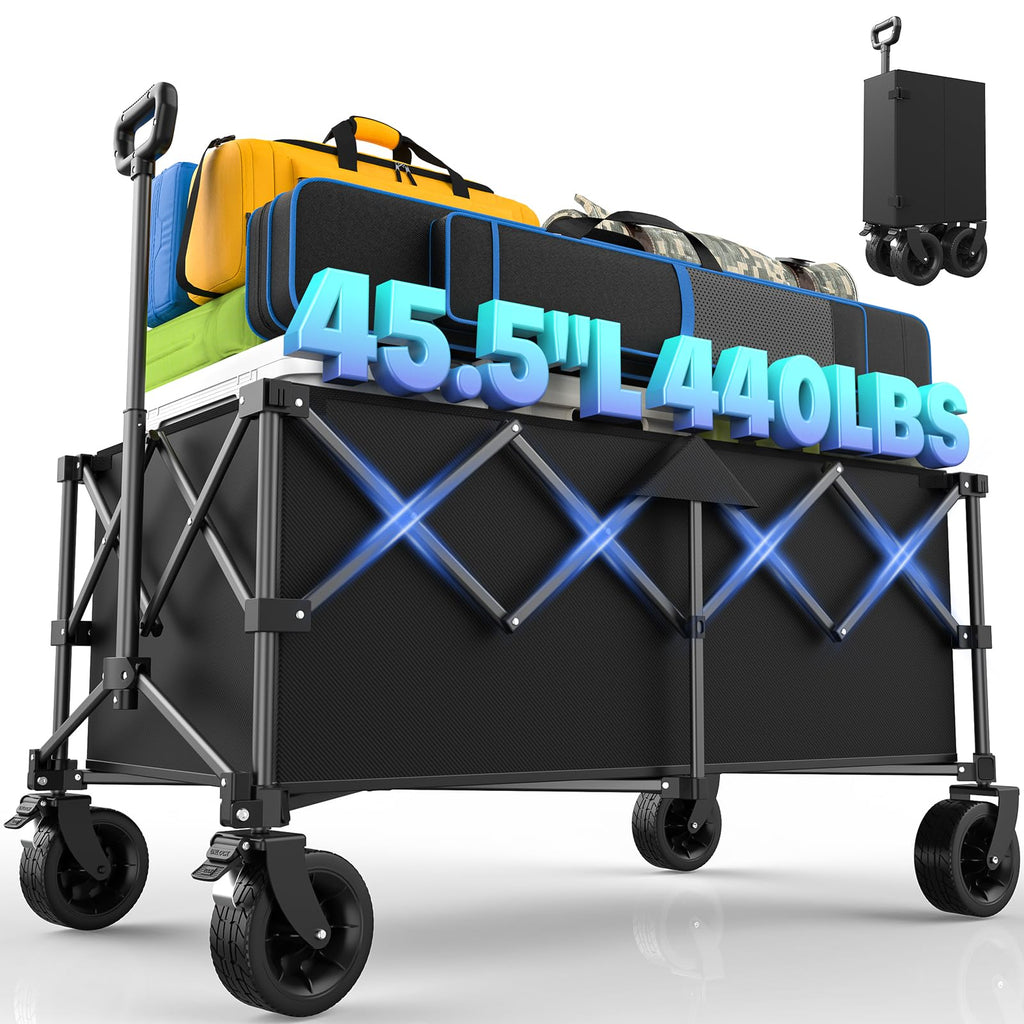 45.5" L Collapsible Wagon with Wheels S9672