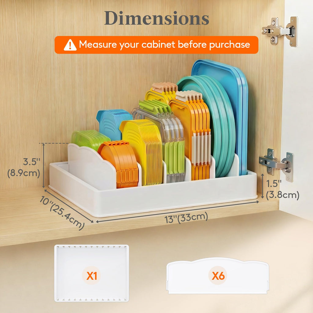 Kitchen Cabinet Organizer with 7 Sections M429700
